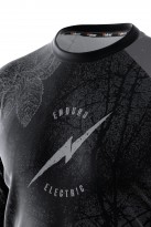 Koszulka jersey cotton touch męska - Enduro Electric Forest