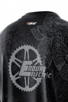 Koszulka jersey cotton touch męska - Enduro Electric Forest